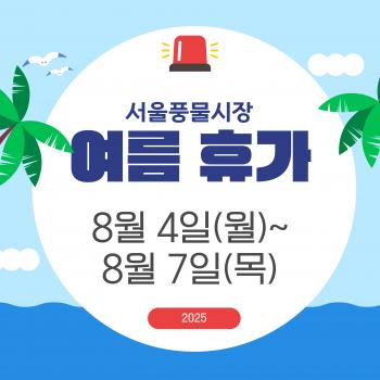 서울풍물시장 여름 휴가 
